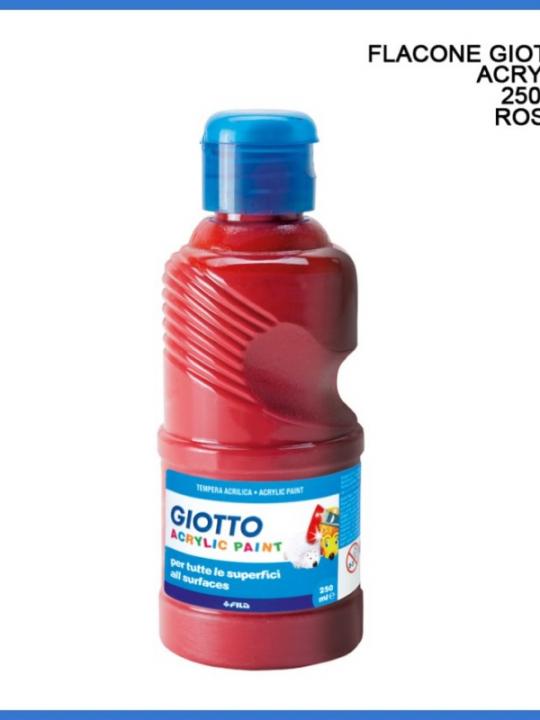 Giotto Acrylic Paint 250Ml Rosso