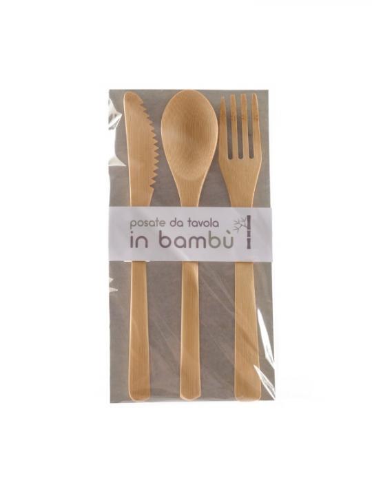 Set Posate 3 Pezzi In Bambu' 20C