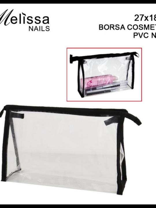 Borsa Cosmetica Pvc Nera 27X18Cm