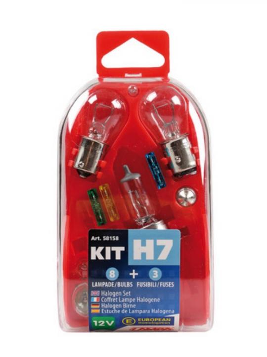Kit H7 8 Lampade + 3 Fusibili