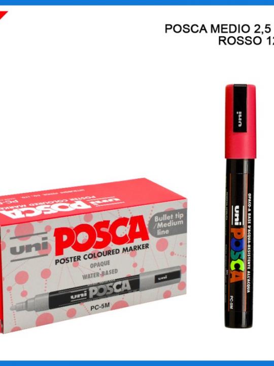 Posca Pennarello Medio 2.5Mm Rosso 1Pz