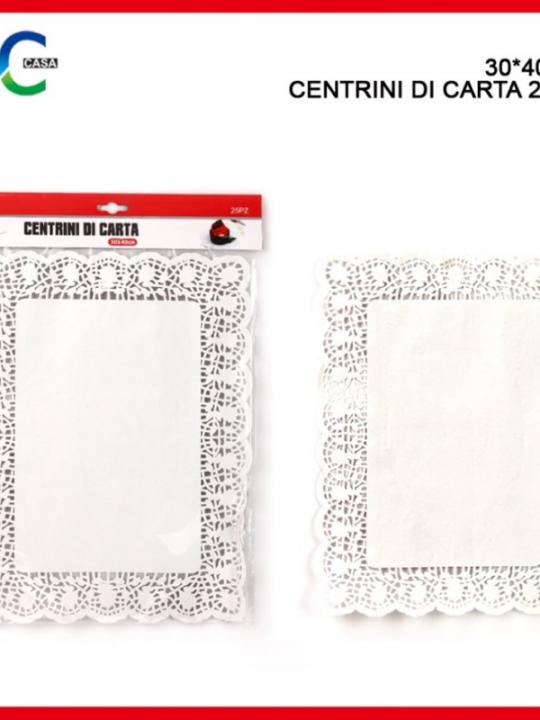 Centrini Di Carta Rett.30X40Cm 25Pz