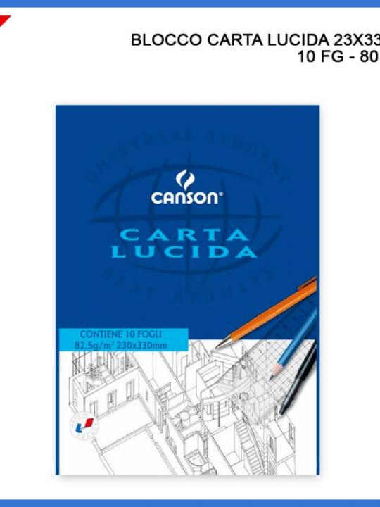Canson Blocco Carta Lucida 10Fg 23X33Cm