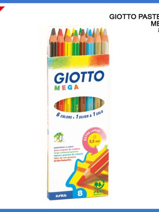 Giotto Pastelli Mega 8Colori