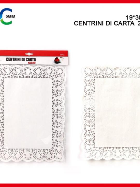 Centrini Di Carta Rett.19X30Cm 25Pz