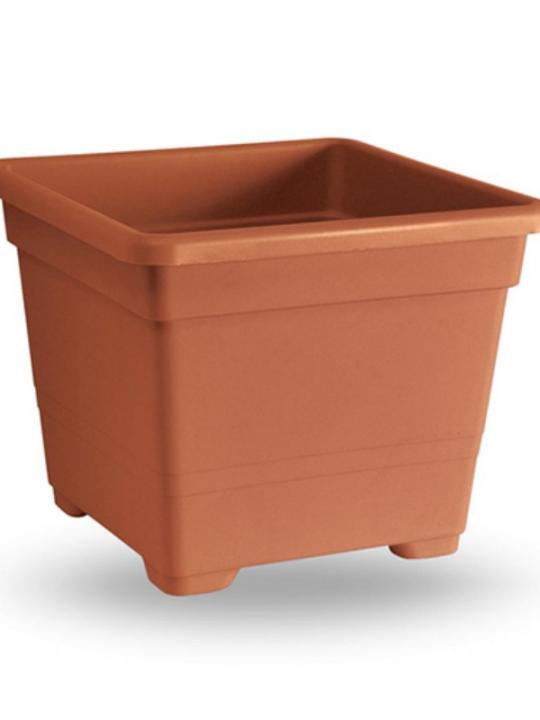 Vaso Quadrato 54Cm Terracotta