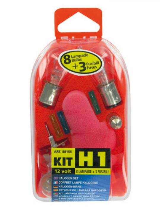 Kit H1 8 Lampade + 3 Fusibili