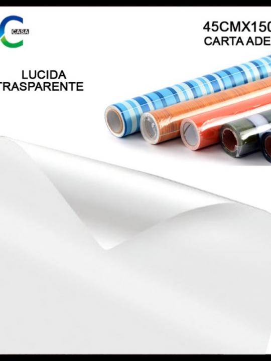 Carta Adesiva Pvc Trasp.45Cm*1,5M Lucido