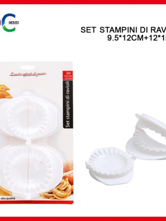 Stampo Ravioli Plastica 2Pz 9.5X12Cm+12X