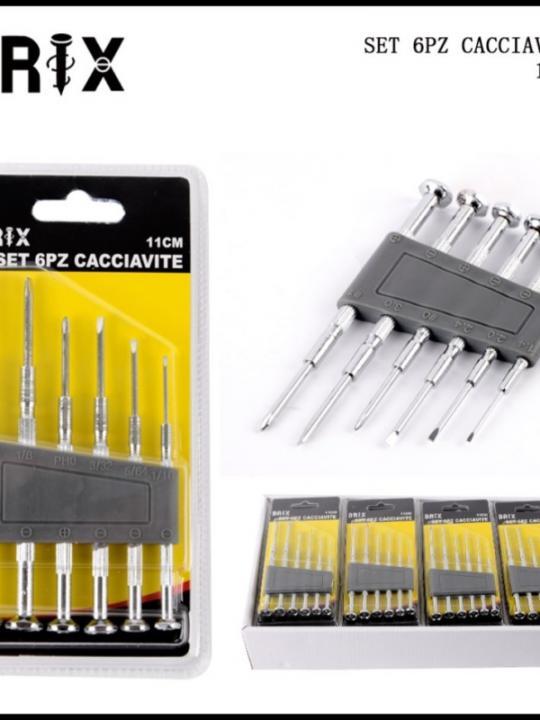 Set 6Pz Cacciavite 11Cm 4Pz Paral.2Pz Cr