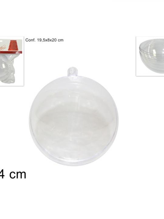 Sfera Plastica Trasparente 14Cm