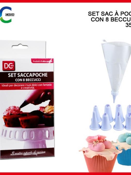 Set Saccapoche Con 8 Beccucci