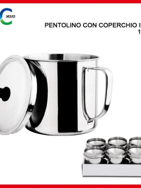 Pentolino Con Coperchio Inox 12Cm