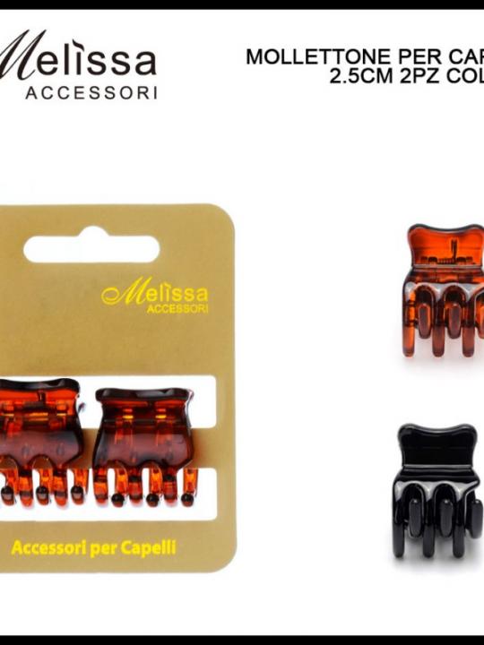 Mollettone Per Capelli 2,5Cm 2Pz Ass