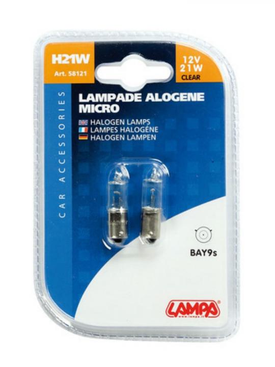 Cp.Lamp. 12V. Bay 9S 21W