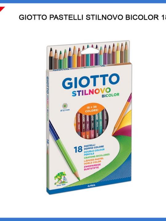 Giotto Pastelli Stilnovo Bicolor 18Pz