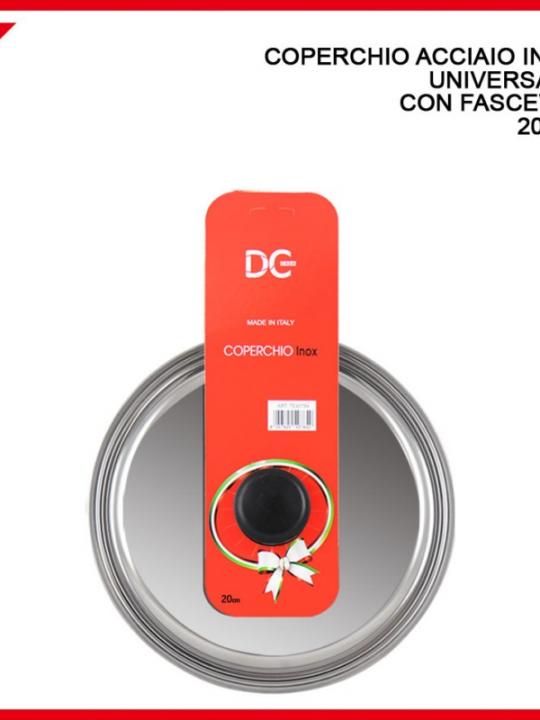 Coperchio Ac.Inox Uni,.C/Fasc 20Cm